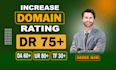increase dr domain rating da tf ur using seo backlinks