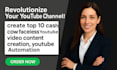 create top 10 cashcow faceless video content creation,youtube automation
