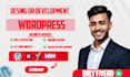 design a professional business website using wordpress