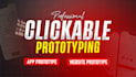 do figma design into clickable prototype, app prototype, web prototype