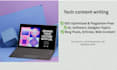 write tech content and develop custom software