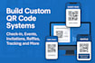 build qr code systems event check in, invitations, raffles, tracking, validation