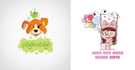 raw cute kawaii character emoji sticker logo