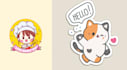 create a cute kawaii cartoon animal logo design