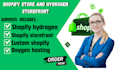 create a modern shopify hydrogen storefront with oxygen hosting
