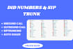 setup inbound and outbound call did number with sip trunking