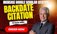 increase google scholar citation, backdate citation and h index