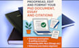 edit, proofread phd document, essay, format apa 7, mla
