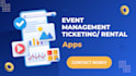 develop event management rental booking ticketing app webapp website ui ux