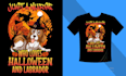 design custom t shirt halloween werewolf logo