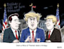 create a political or satirical cartoon