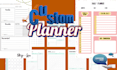 design custom printable, editable planner, workbook design custom planner design