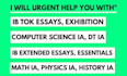 perfectly do ib toks, ib ias, ee, io, and exhibition