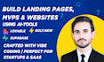 develop ai powered mvp, web app with lovable dev, bolt new and supabase