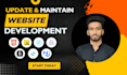 update and maintain your website