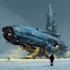 make a sci fi spaceship art