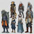 create dnd character art and sci fi concept art