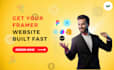 design framer website, framer landing page, framer website design