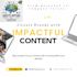 create impactful content and empowerment brand