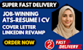 write professional cv resume create cover letter edit optimize linkedin profile