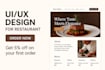 design modern and responsive UI UX in figma for website
