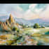 draw a watercolor landscape illustration