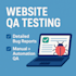 perform software qa manual testing on website mobile app api