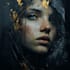 paint digital realistic or abstract dark art portraits