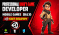 build a complete unity 2d or 3d mobile game for android