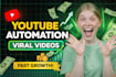 create viral faceless youtube automation videos with script voiceover editing