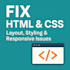 fix HTML and CSS issues in your website