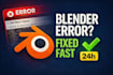 fix blender file errors, crashes or corrupted scenes fast