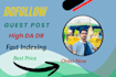 publish guest post on top sites