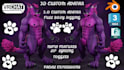 design furry vrchat avatar, furry vtuber avatar, vrc avatar, mmd for streaming