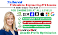 write software engineer ats resume, IT tech resume, cybersecurity resume in 24hr