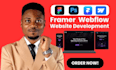 clone, develop, website to webflow website framer website figma to framer
