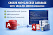 create an ms access database with vba and sql server integration