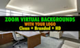 design a custom zoom virtual background with your logo