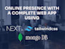 create a full web app with nextjs, tailwind and mongodb