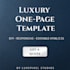 deliver a luxury one page website template you can customize