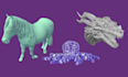 do character modelling 3d cartoon miniature 3d dragon 3d toy articulated model