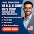 form us llc ,c corp, s corp with ein, itin, bank account for non resident