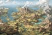 create a fantasy map with parchment style
