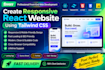 create responsive react website using tailwind CSS