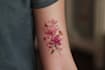 create a beautiful watercolor flowers tattoo design