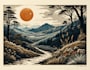 create a linocut illustration