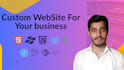 create custom website for your business needs
