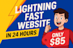 build lightning fast responsive websites with modern features