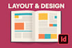 make a layout and design an indesign document