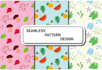 make seamless vector or raster patterns for textile or wallpaper
